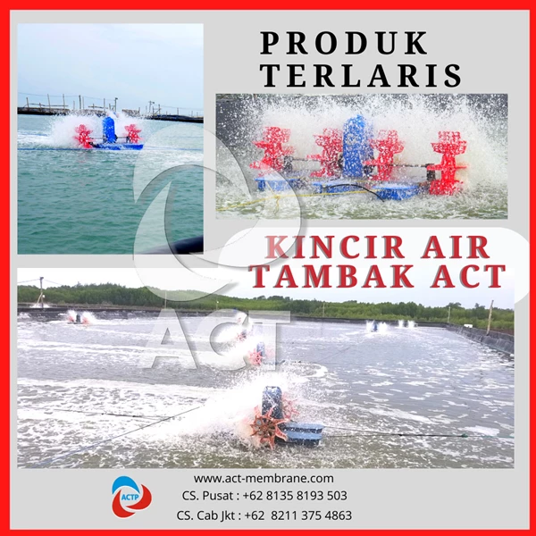 Kincir Air Tambak ACT 3 Phase 1 Hp BC Tipe FT